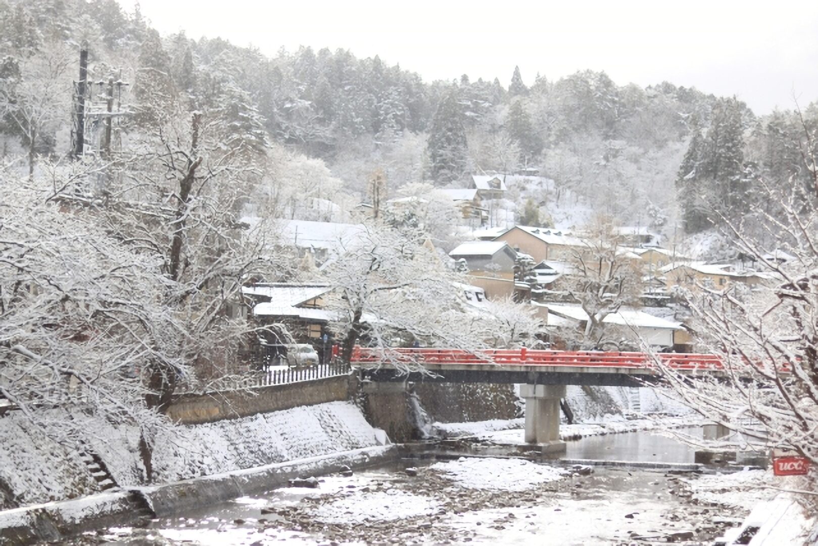 飛騨高山の雪景色